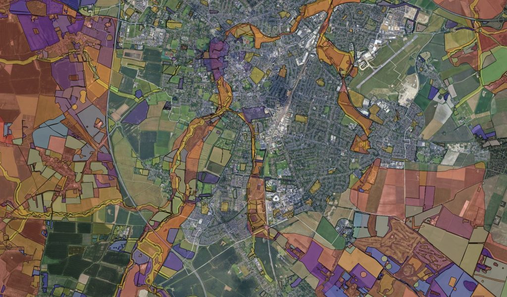 Map of Cambridge Nature Network area