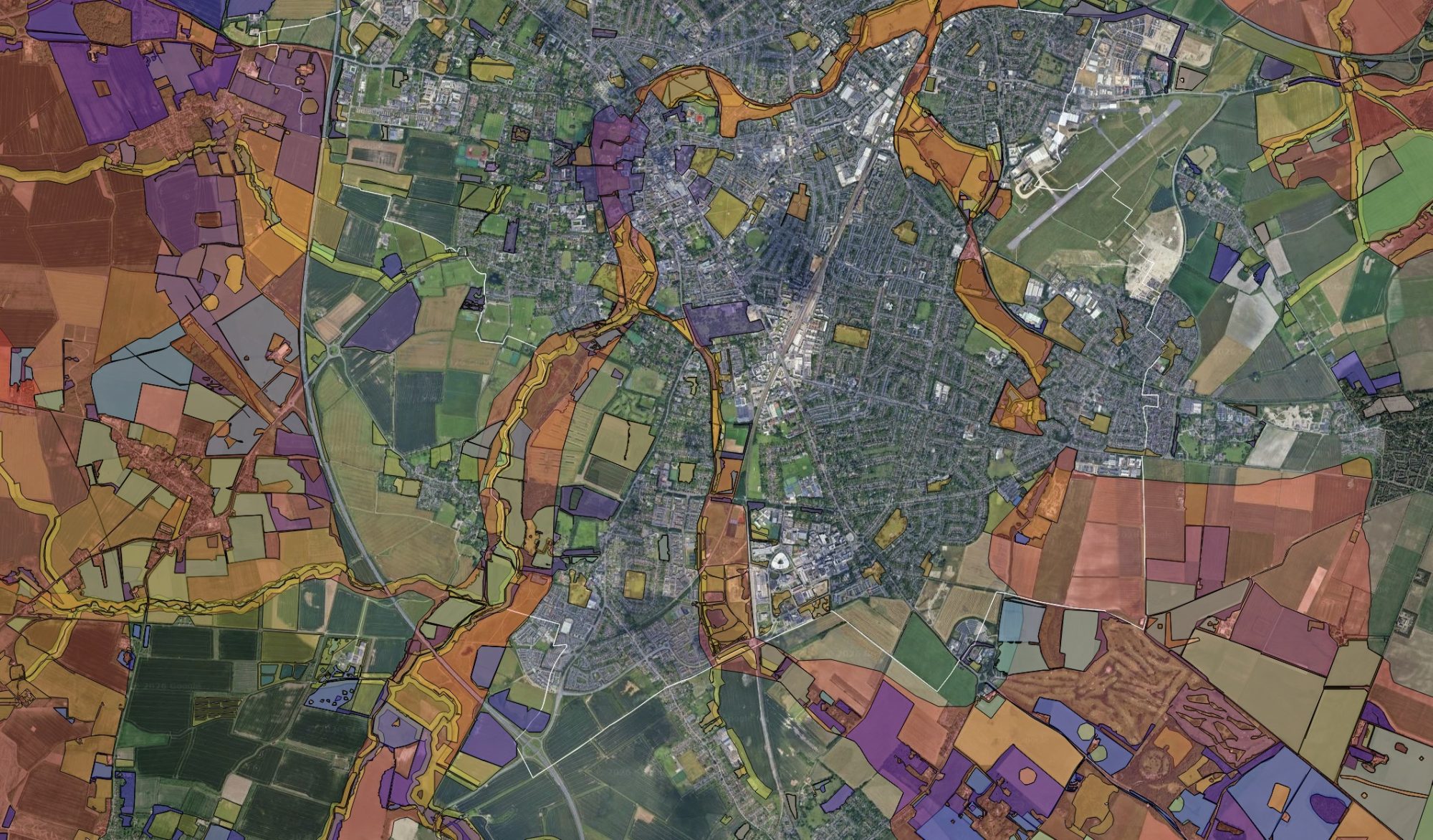 Map of Cambridge Nature Network area